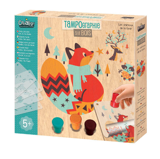 Créa Lign' |  Tamponneren op Hout | Bosdieren