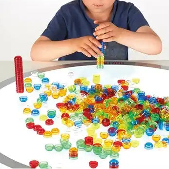 TickiT | Doorschijnende stapelbare tellers