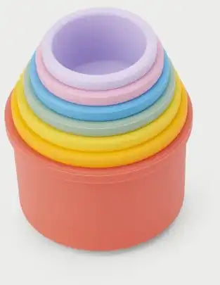 TickiT | Silisoft | Ronde Stapelbekers | Regenboog