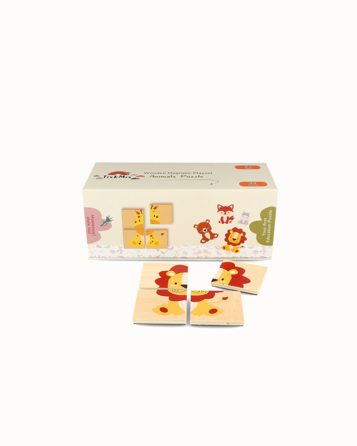 Magnetische Speelset - Puzzel Dieren | Tix&Mix