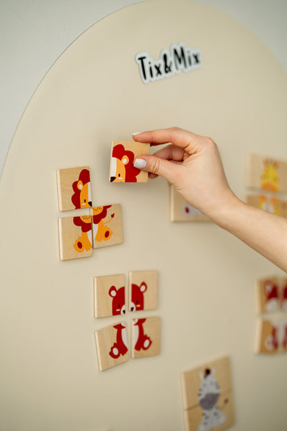 Magnetische Speelset - Puzzel Dieren | Tix&Mix