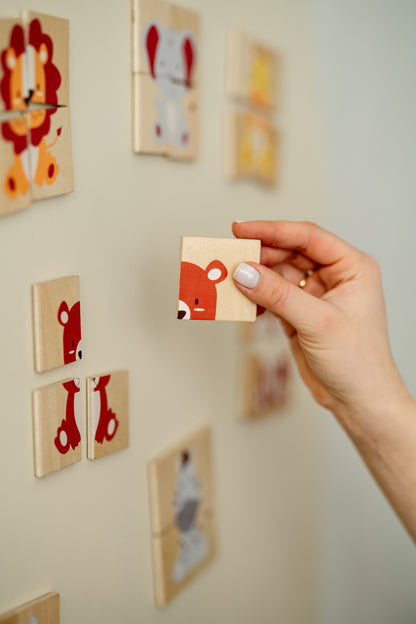 Magnetische Speelset - Puzzel Dieren | Tix&Mix
