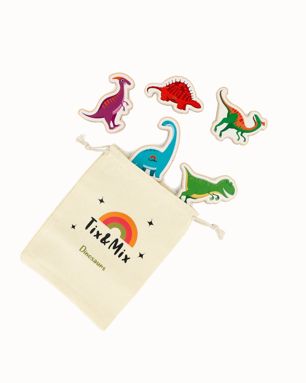 Magnetische Speelset - Dino's | Tix&Mix