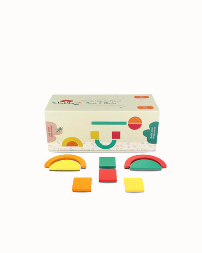 Magnetische Speelset - Ringen En Blokken | Tix&Mix