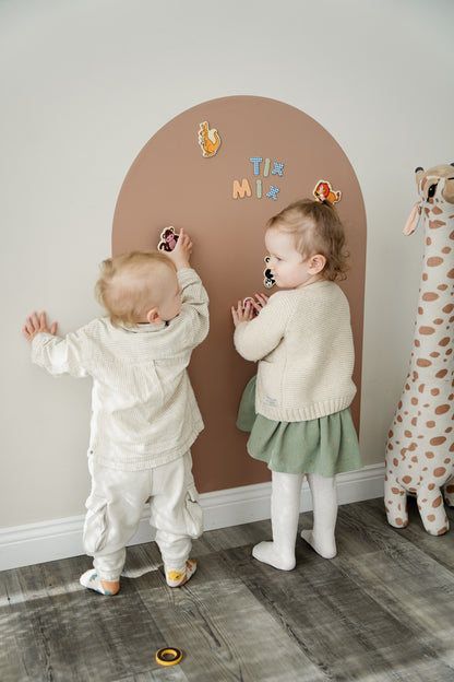 Herbruikbaar magneetbord (muursticker) – Brown Sugar | Tix&Mix