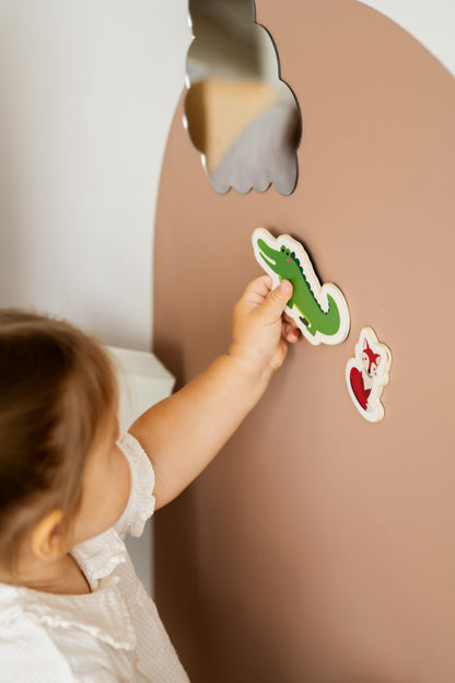 Herbruikbaar magneetbord (muursticker) – Brown Sugar | Tix&Mix