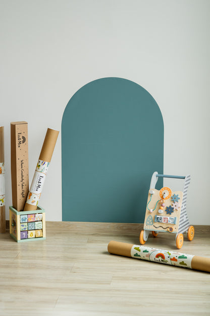 Herbruikbaar magneetbord (muursticker) – Cyan Wave | Tix&Mix