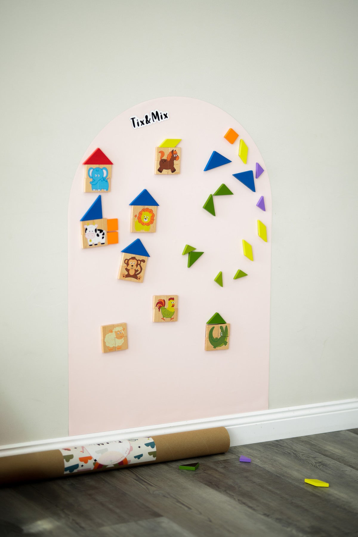 Herbruikbaar magneetbord (muursticker) – Pink Sweetness | Tix&Mix