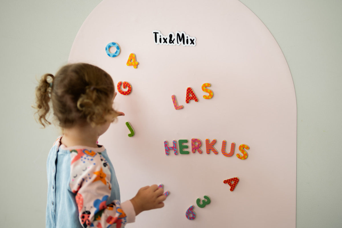 Herbruikbaar magneetbord (muursticker) – Pink Sweetness | Tix&Mix