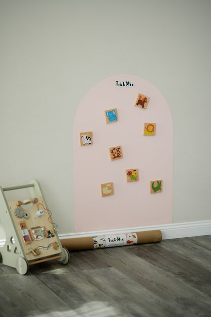Herbruikbaar magneetbord (muursticker) – Pink Sweetness | Tix&Mix
