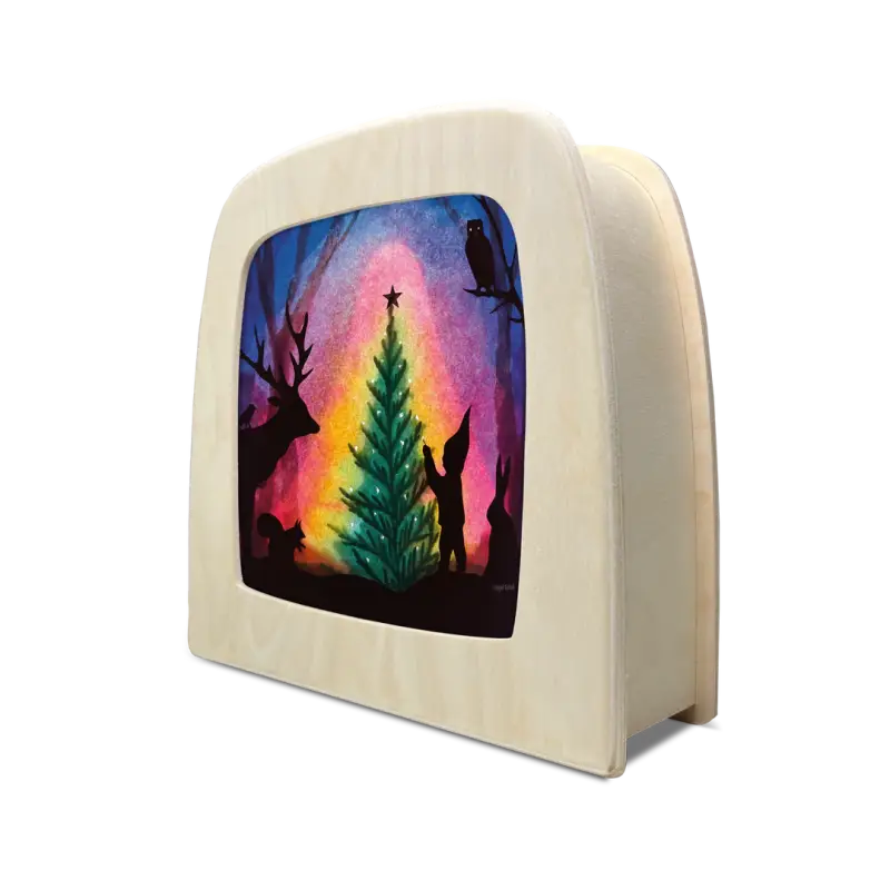 Vogel Geluk | Seizoensplaat | Kerstboom