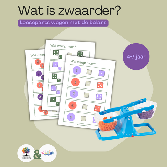 Printable - Wat is zwaarder? | Mkiddiezz & Kleuterateljee